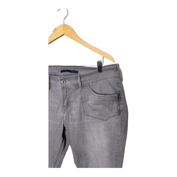 Levis 542 Skinny Jeans Women's 16 Grey  Zippered Front Pockets Riveted Stretch - Picture 3 of 11